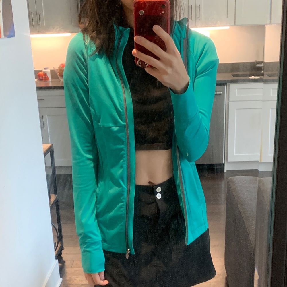 Under armour teal jacket XS